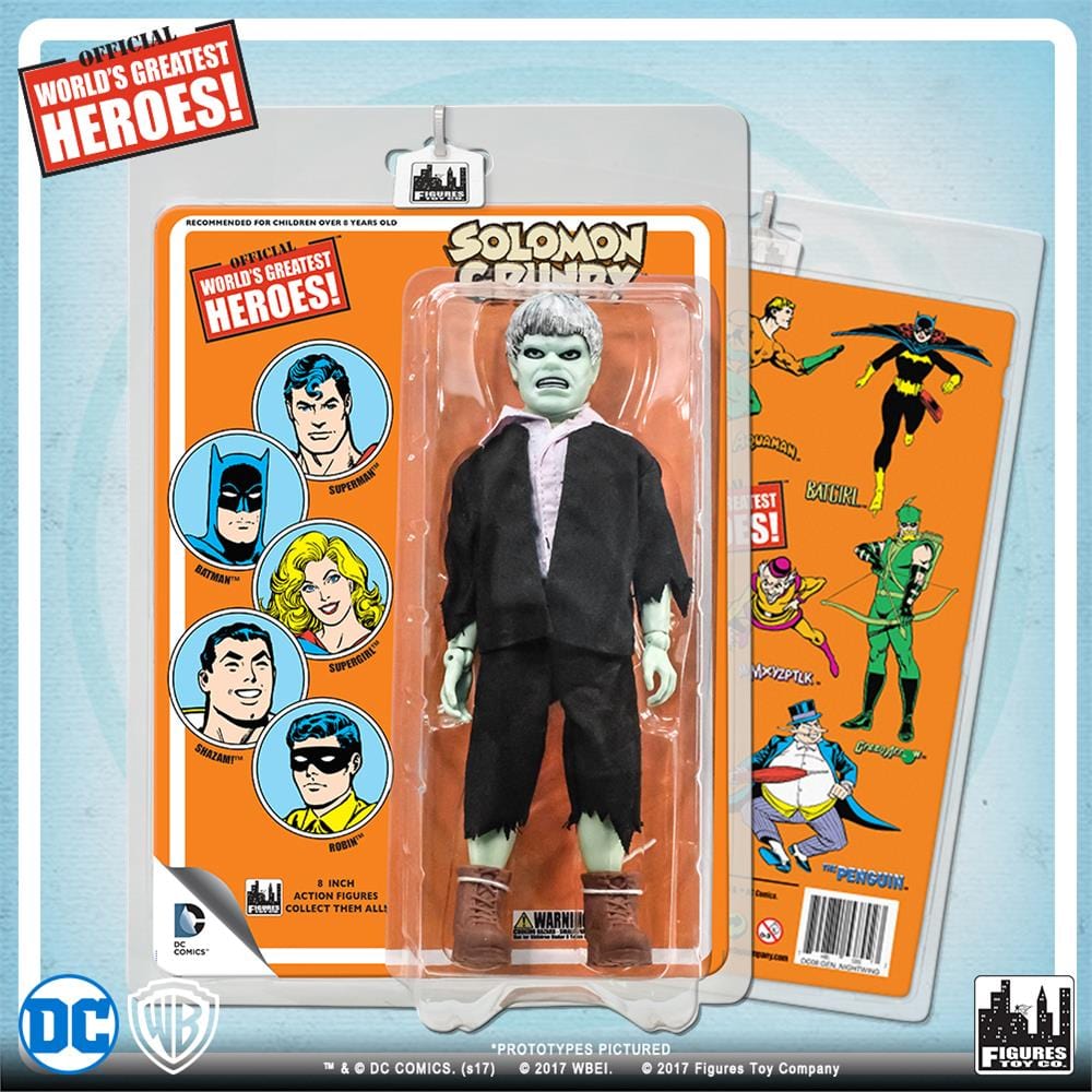 DC Comics 8 Inch Action Figures with Retro Cards: Solomon Grundy