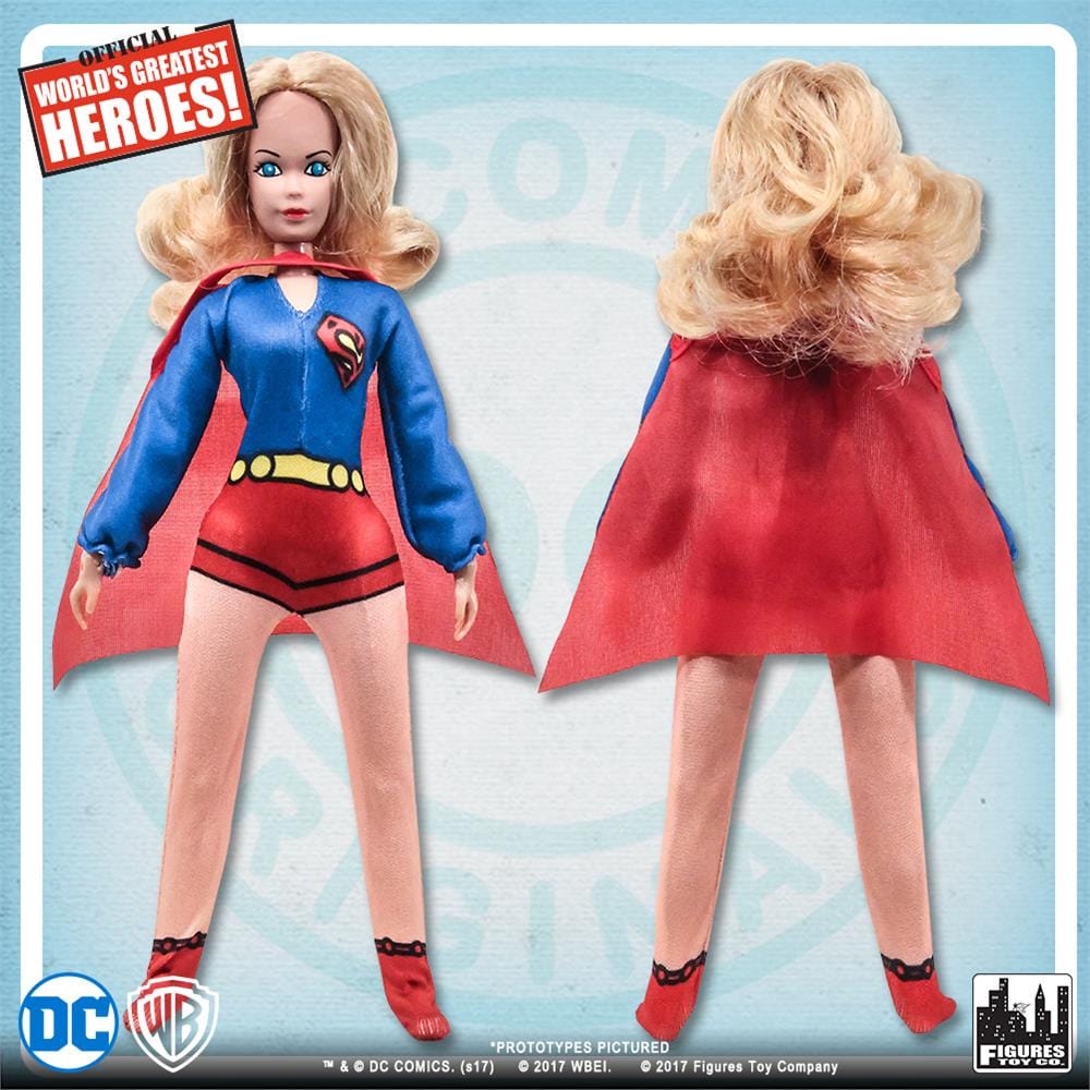 DC Comics 8 Inch Action Figures with Retro Cards: Supergirl [Cloth Print]