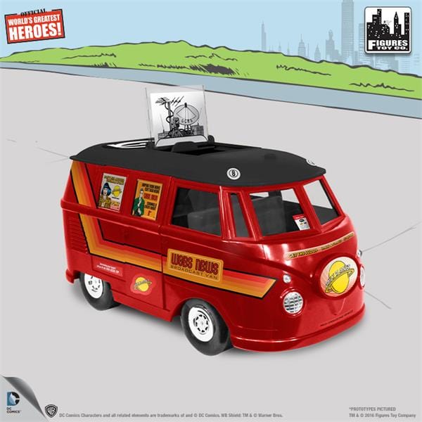 DC Comics Bus Playset for 8 Inch Retro Figures: Superman With Exclusive Clark Kent Figure