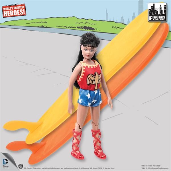 DC Comics Bus Playset for 8 Inch Retro Figures: Teen Titans With Exclusive Wondergirl Figure
