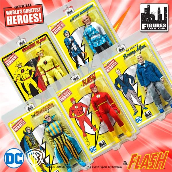 DC Comics Flash Series Retro Figures: Loose in Factory Bag