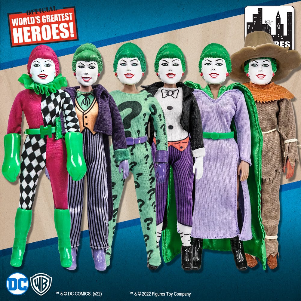 DC Comics Retro 6 Inch Action Figure Series: Set of all 6 Duela Dent Figures [Loose in Factory Bags](Limited Time Only)
