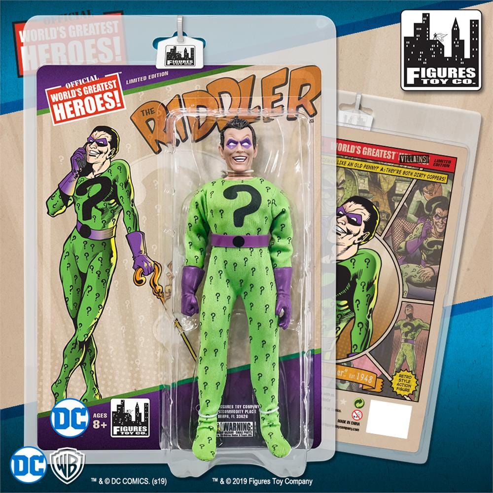 DC Comics Retro 8 Inch Action Figure Series: The Riddler - Figures Toy ...