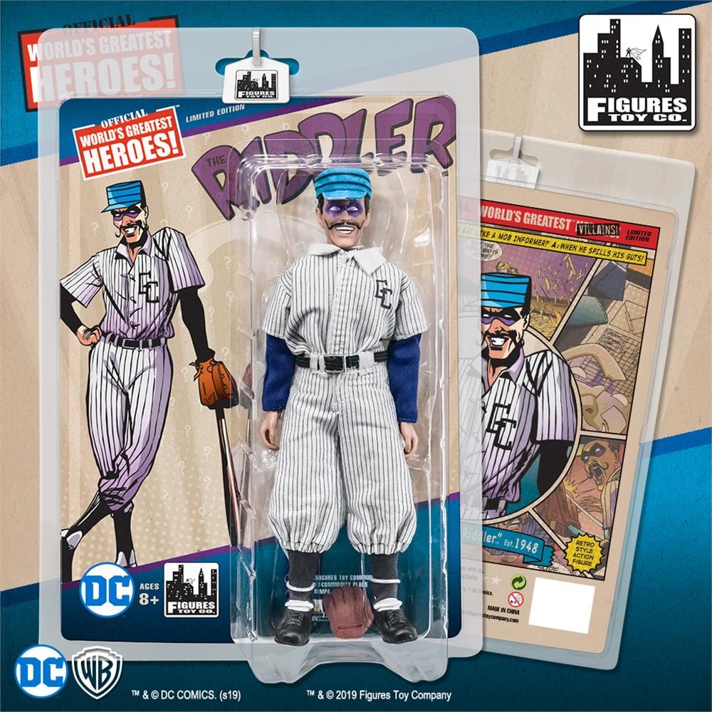 DC Comics Retro 8 Inch Action Figure Series: The Riddler [Baseball Outfit]