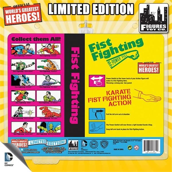 DC Comics Retro 8 Inch Action Figures Fist Fighting Action Series 1 Four-Pack