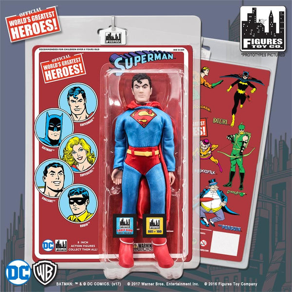 DC Comics Retro Figures: New Head Sculpt Superman with Retro Card ...