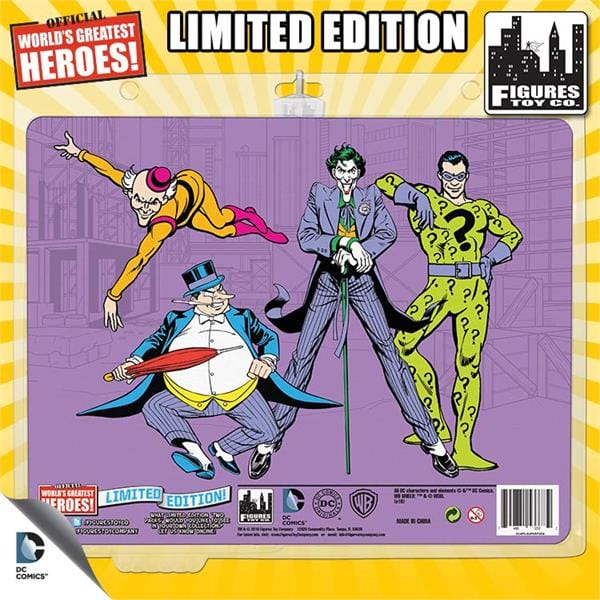 DC Comics Retro 8 Inch Action Figures Official World&#39;s Greatest Villains! Four-Pack