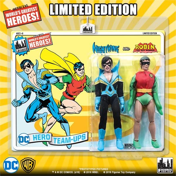 DC Comics Retro 8 Inch Action Figures Two-Pack: Nightwing & Robin