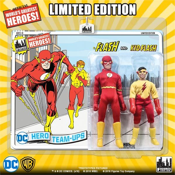 DC Comics Retro 8 Inch Action Figures Two-Pack: The Flash &amp; Kid Flash