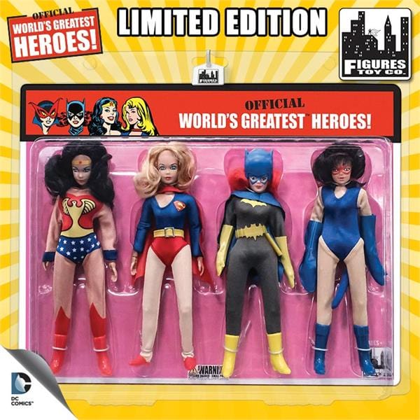 DC Comics Retro 8 Inch Female Superhero Four-Pack