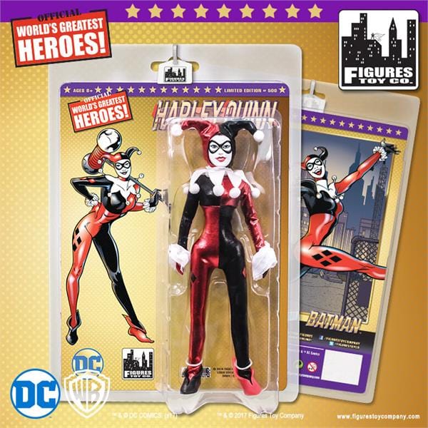 DC Comics Retro 8 Inch Golden Card Harley Quinn Action Figure