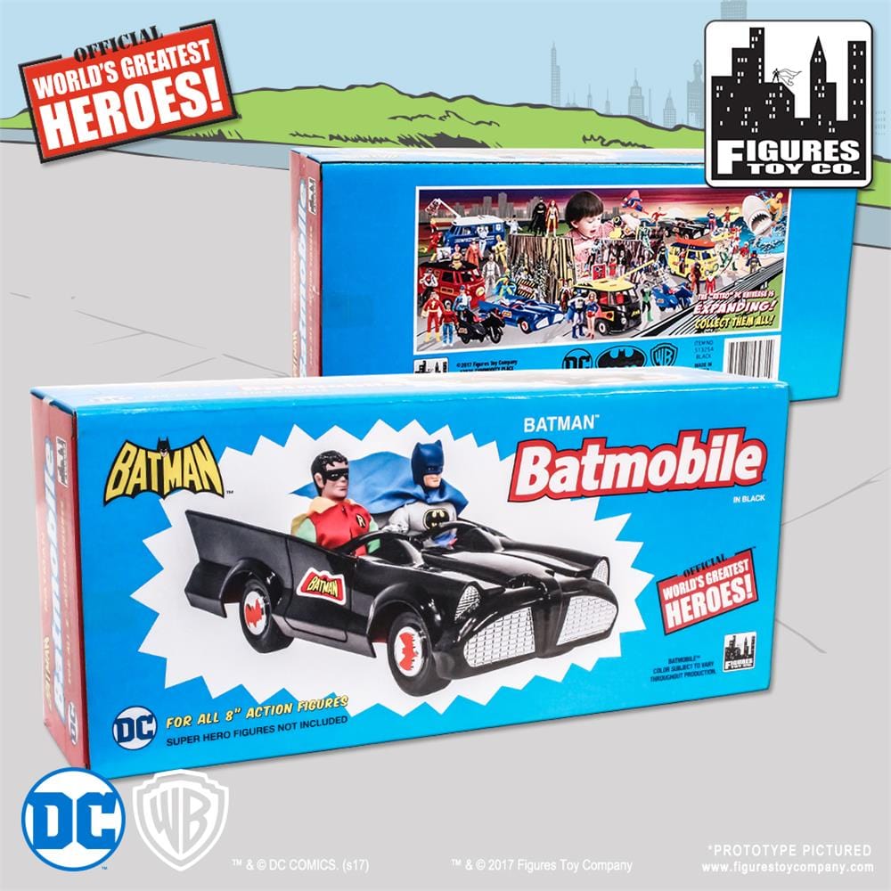 DC Comics Retro Batman Batmobile Playset (Black)