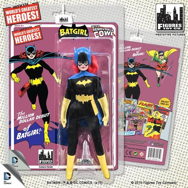 DC Comics Retro &quot;First Appearances&quot; Series 1 Removable Cowl Batgirl Action Figure