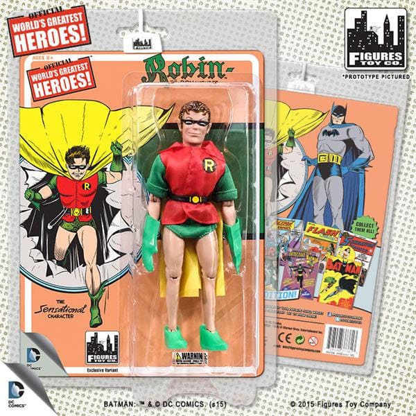 DC Comics Retro &quot;First Appearances&quot; Series 1 Robin Action Figure (Yellow Cape)
