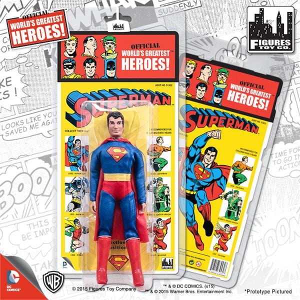 DC Comics Retro Kresge Style Action Figures Series 1: Superman