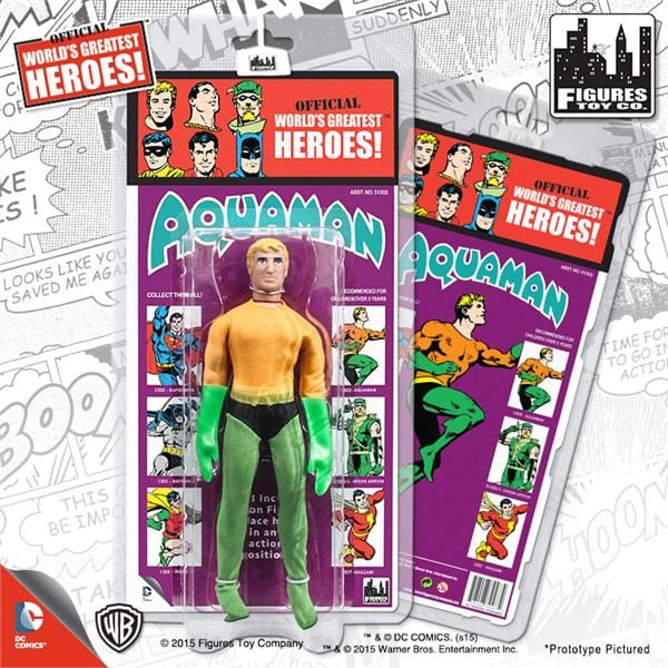 DC Comics Retro Kresge Style Action Figures Series 2: Aquaman