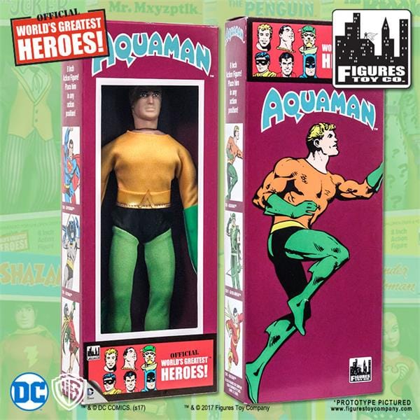 DC Comics Retro Style Boxed 8 Inch Action Figures: Aquaman