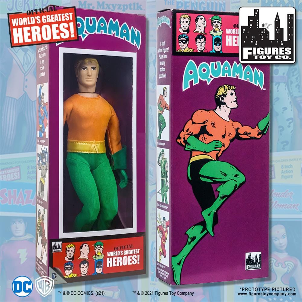 DC Comics Retro Style Boxed 8 Inch Action Figures: Aquaman [Justice League]