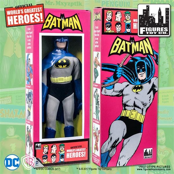 DC Comics Retro Style Boxed 8 Inch Action Figures: Batman (Removable Cowl)