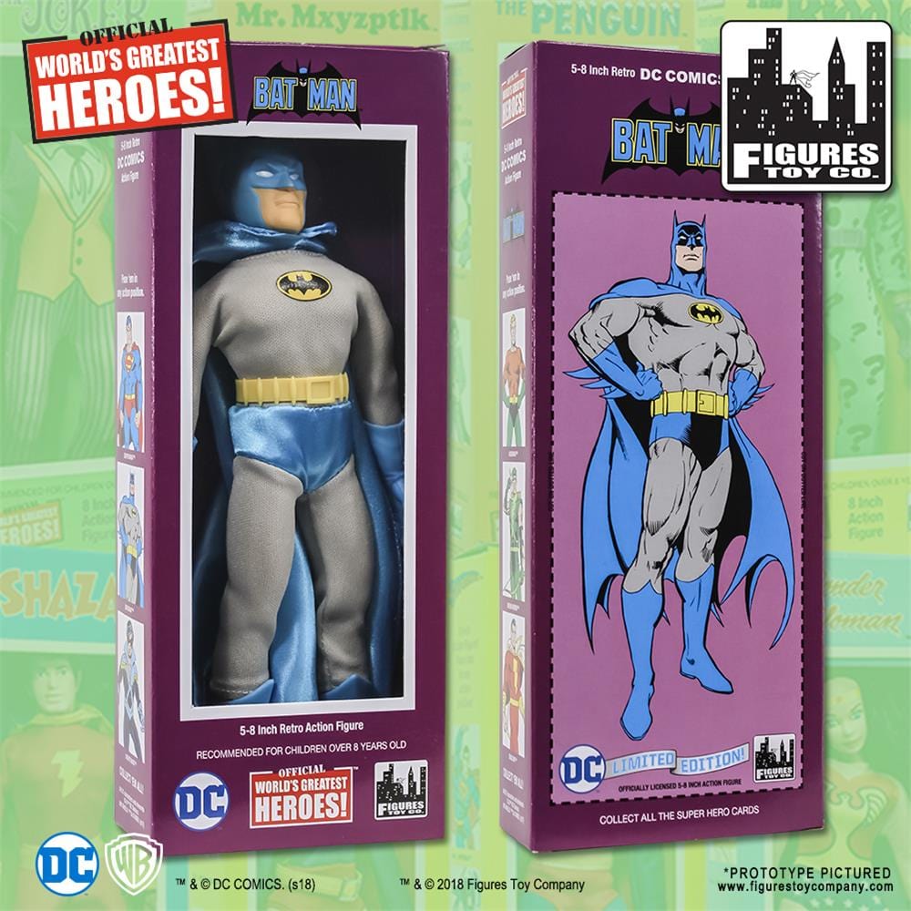 DC Comics Retro Style Boxed 8 Inch Action Figures: Batman (Retro 4 New Head Sculpt)