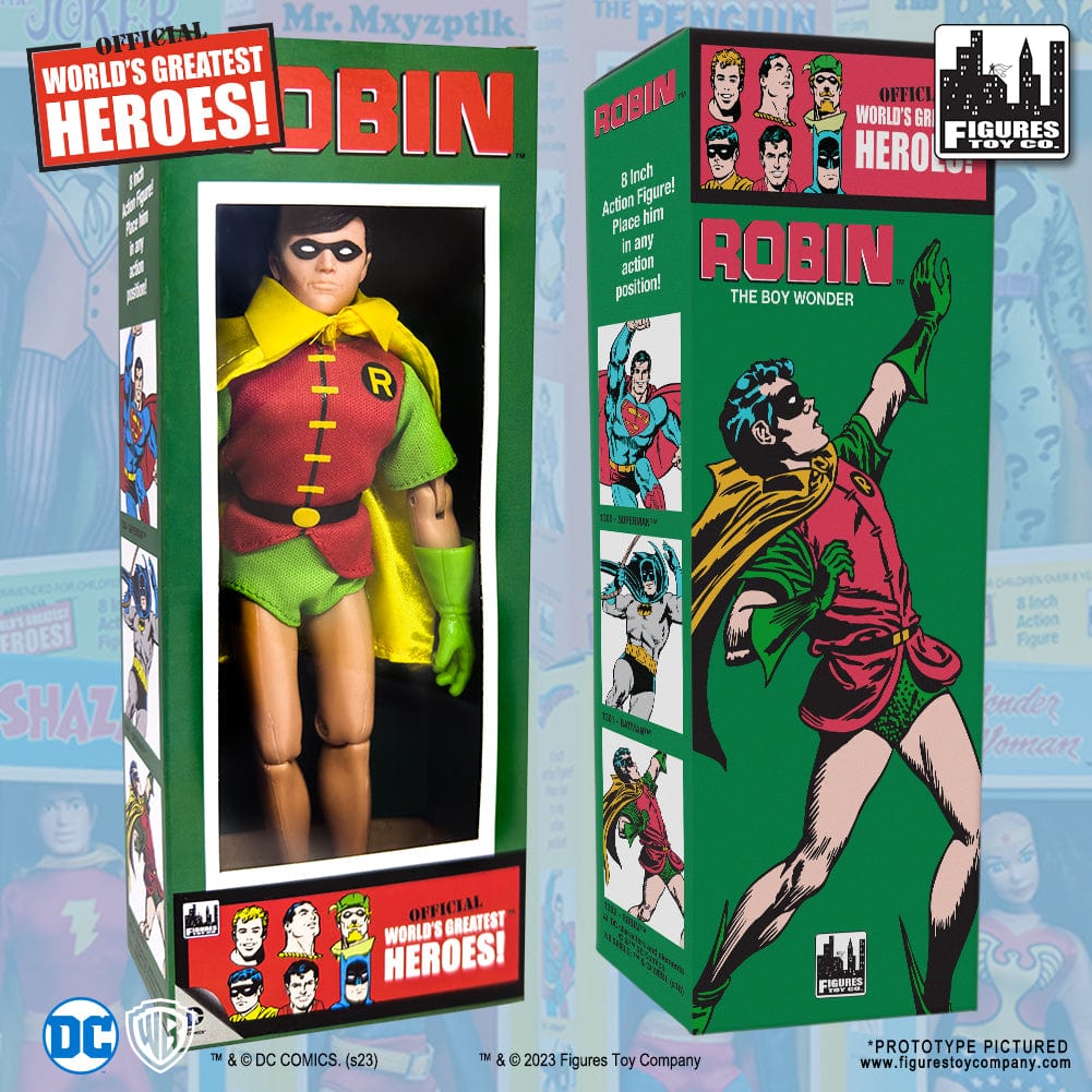 DC Comics Retro Style Boxed Action Figures Batman Retro Series 6 Robin ...