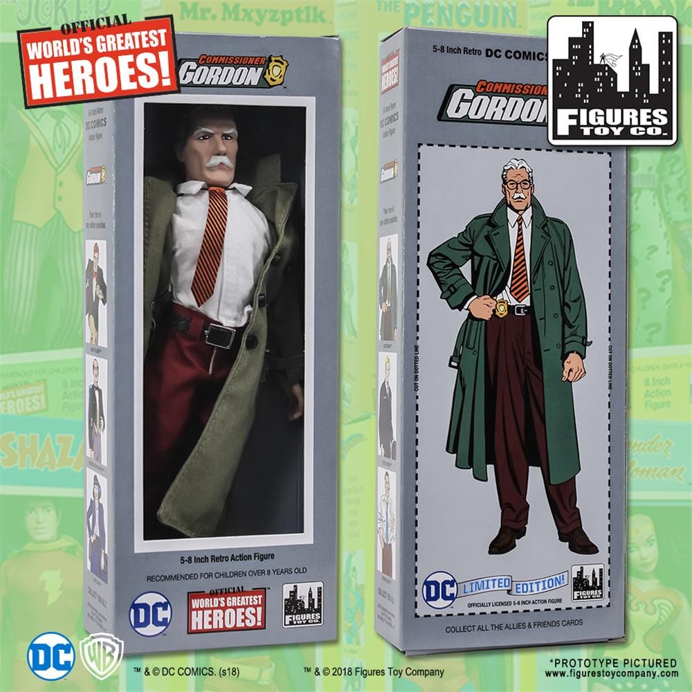 DC Comics Retro Style Boxed 8 Inch Action Figures: Commissioner Jim Gordon