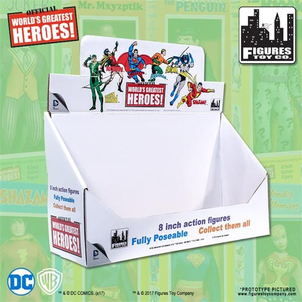 DC Comics Retro Style Boxed 8 Inch Action Figures: Display Box Only