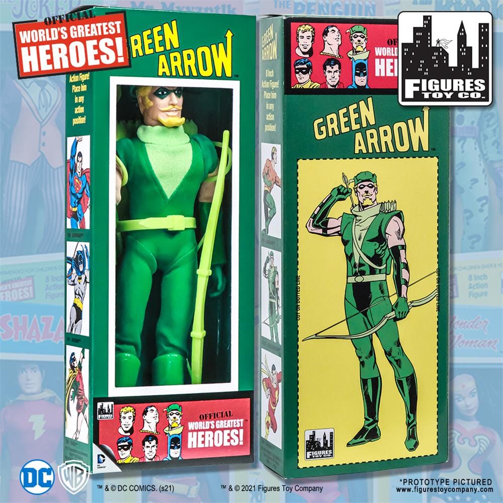 DC Comics Retro Style Boxed 8 Inch Action Figures: Green Arrow [Justice League]