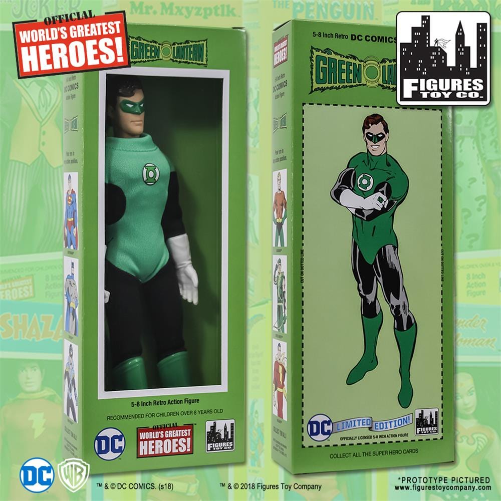 DC Comics Retro Style Boxed 8 Inch Action Figures: Green Lantern
