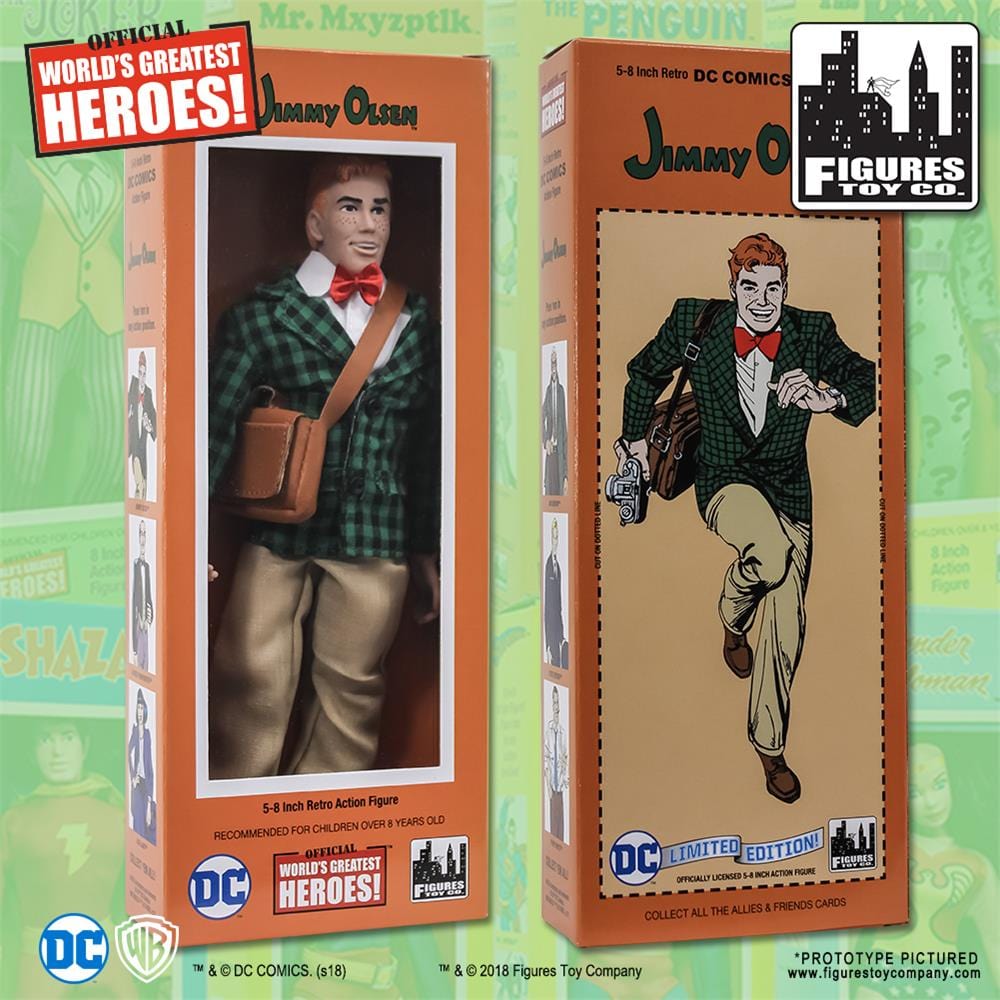 DC Comics Retro Style Boxed 8 Inch Action Figures: Jimmy Olsen