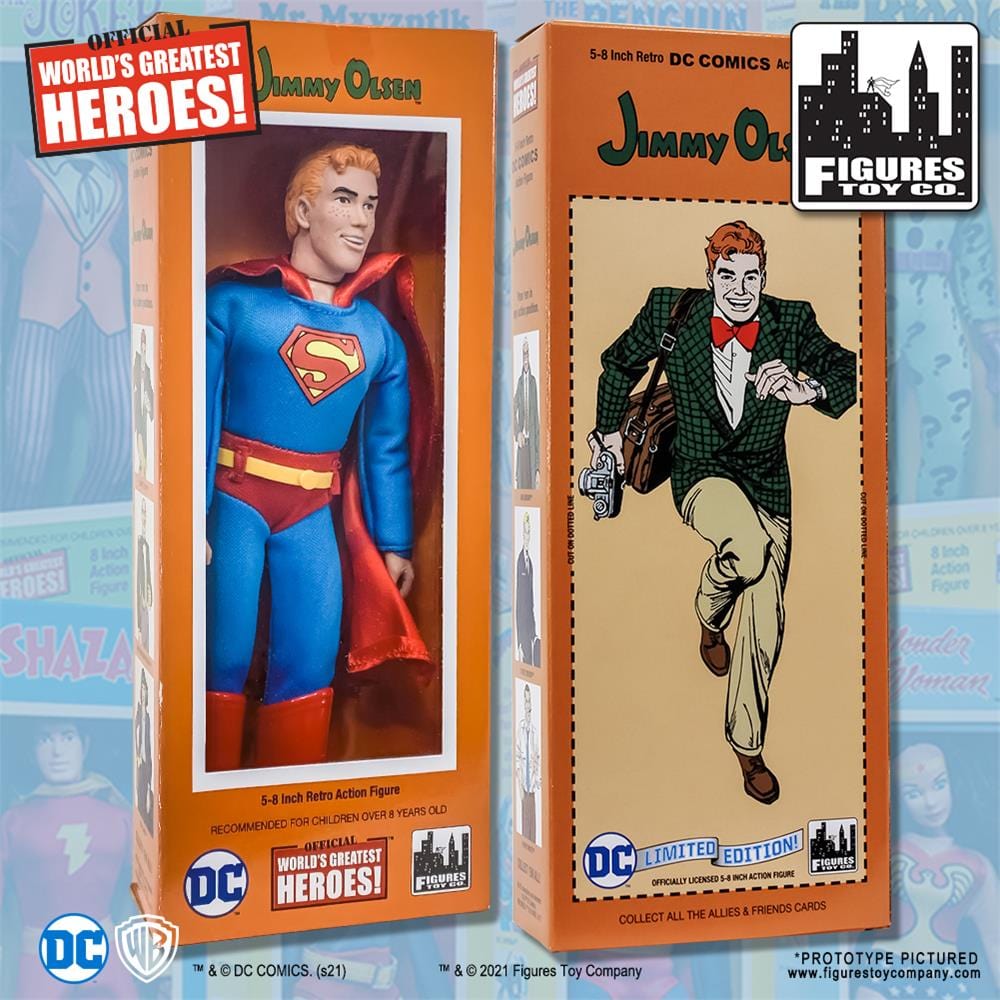 DC Comics Retro Style Boxed 8 Inch Action Figures: Jimmy Olsen As Superman