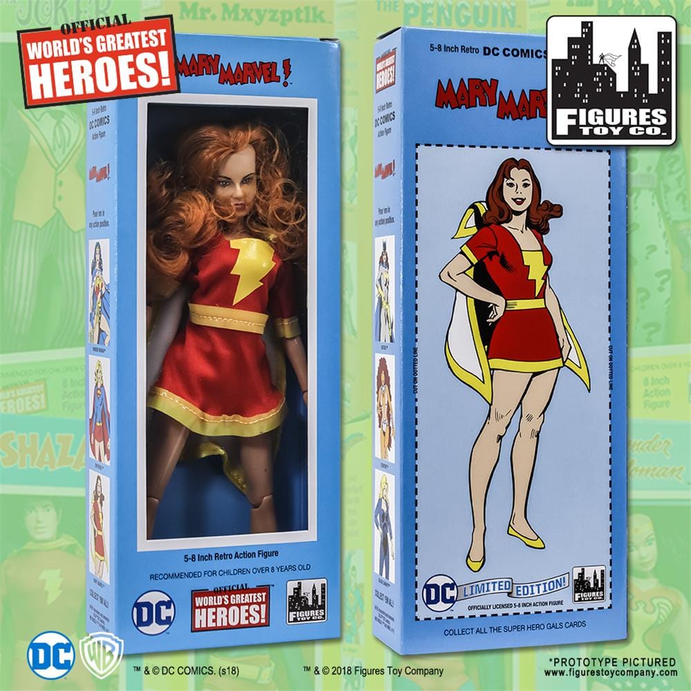 DC Comics Retro Style Boxed 8 Inch Action Figures: Mary Marvel (Kresge Series)
