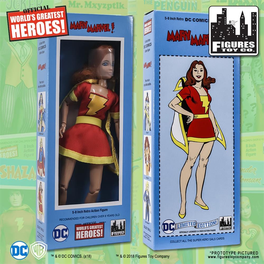 DC Comics Retro Style Boxed 8 Inch Action Figures: Mary Marvel (Shazam Series)