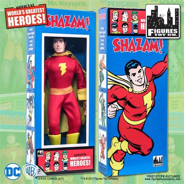DC Comics Retro Style Boxed 8 Inch Action Figures: Shazam