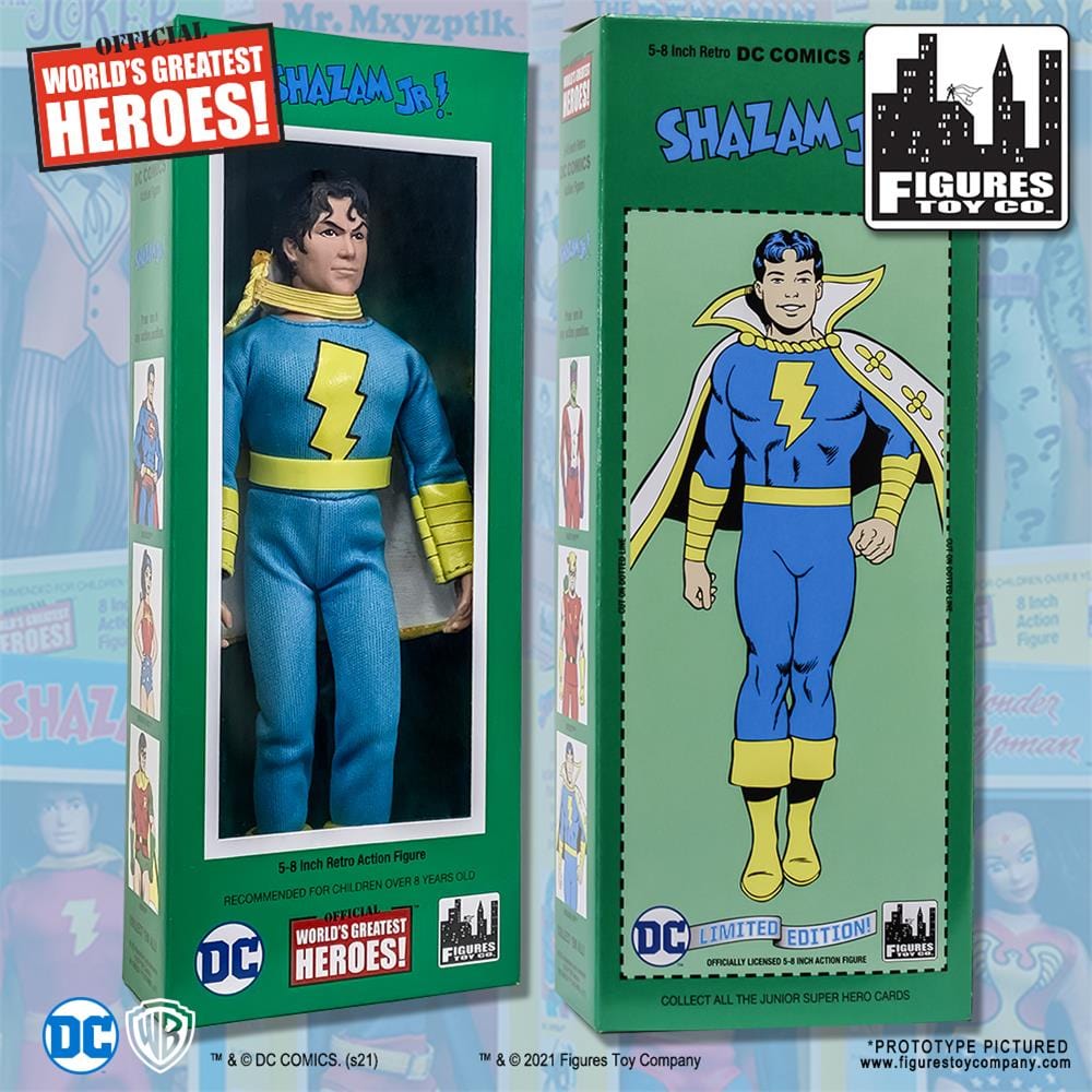 DC Comics Retro Style Boxed 8 Inch Action Figures: Shazam Jr.