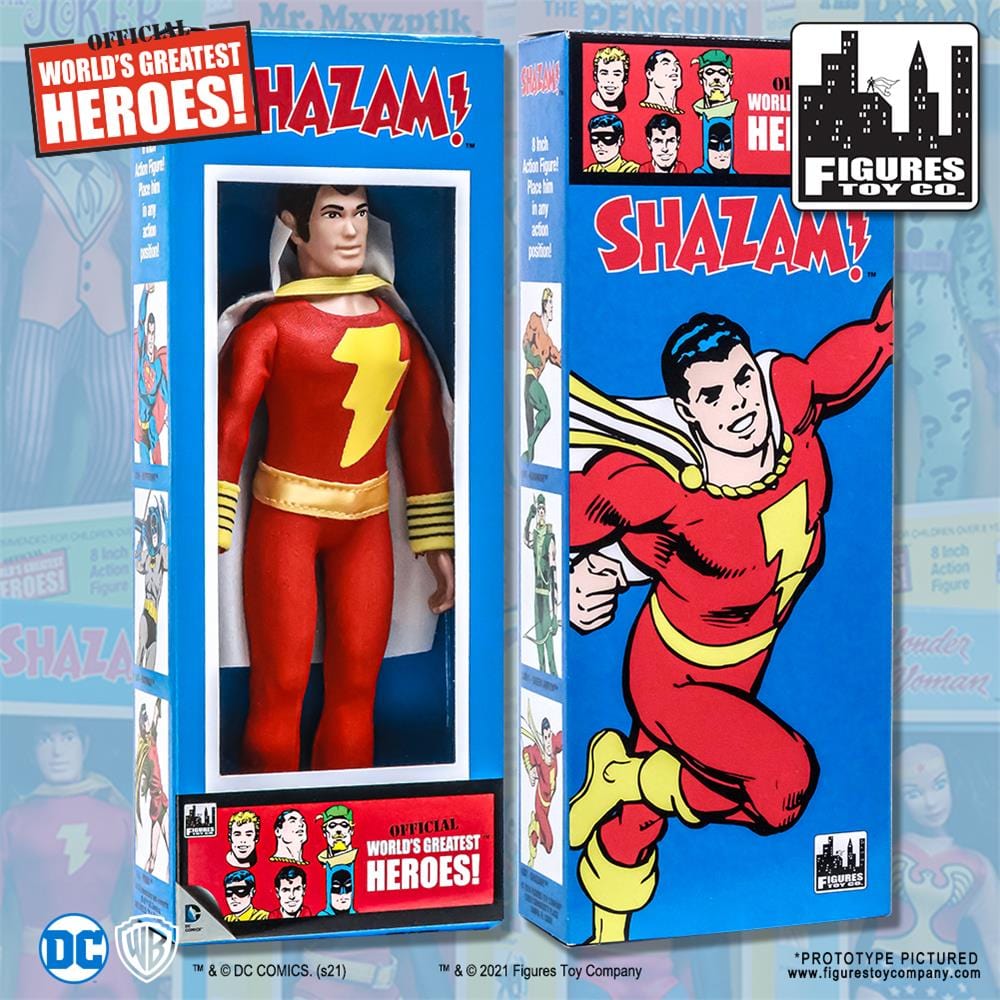 DC Comics Retro Style Boxed 8 Inch Action Figures: Shazam [Justice League]