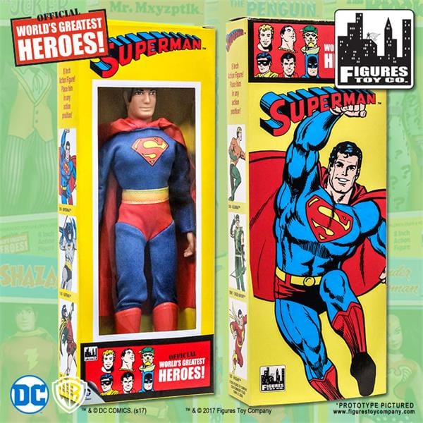 DC Comics Retro Style Boxed 8 Inch Action Figures: Superman