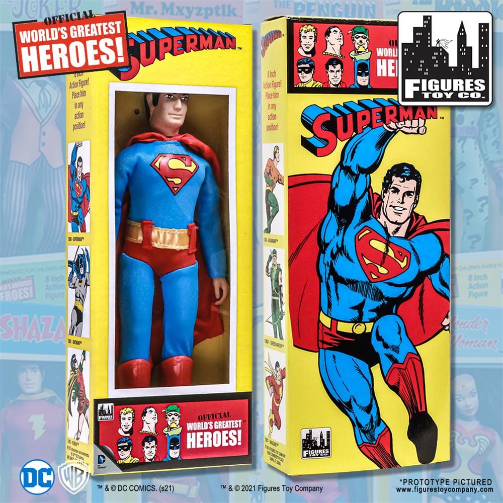 DC Comics Retro Style Boxed 8 Inch Action Figures: Superman [Justice League]