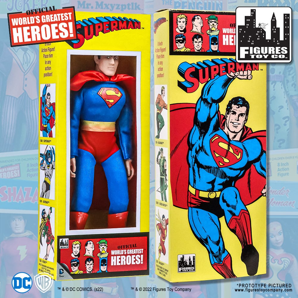 DC Comics Retro Style Boxed 8 Inch Action Figures: Superman [New Head Sculpt]