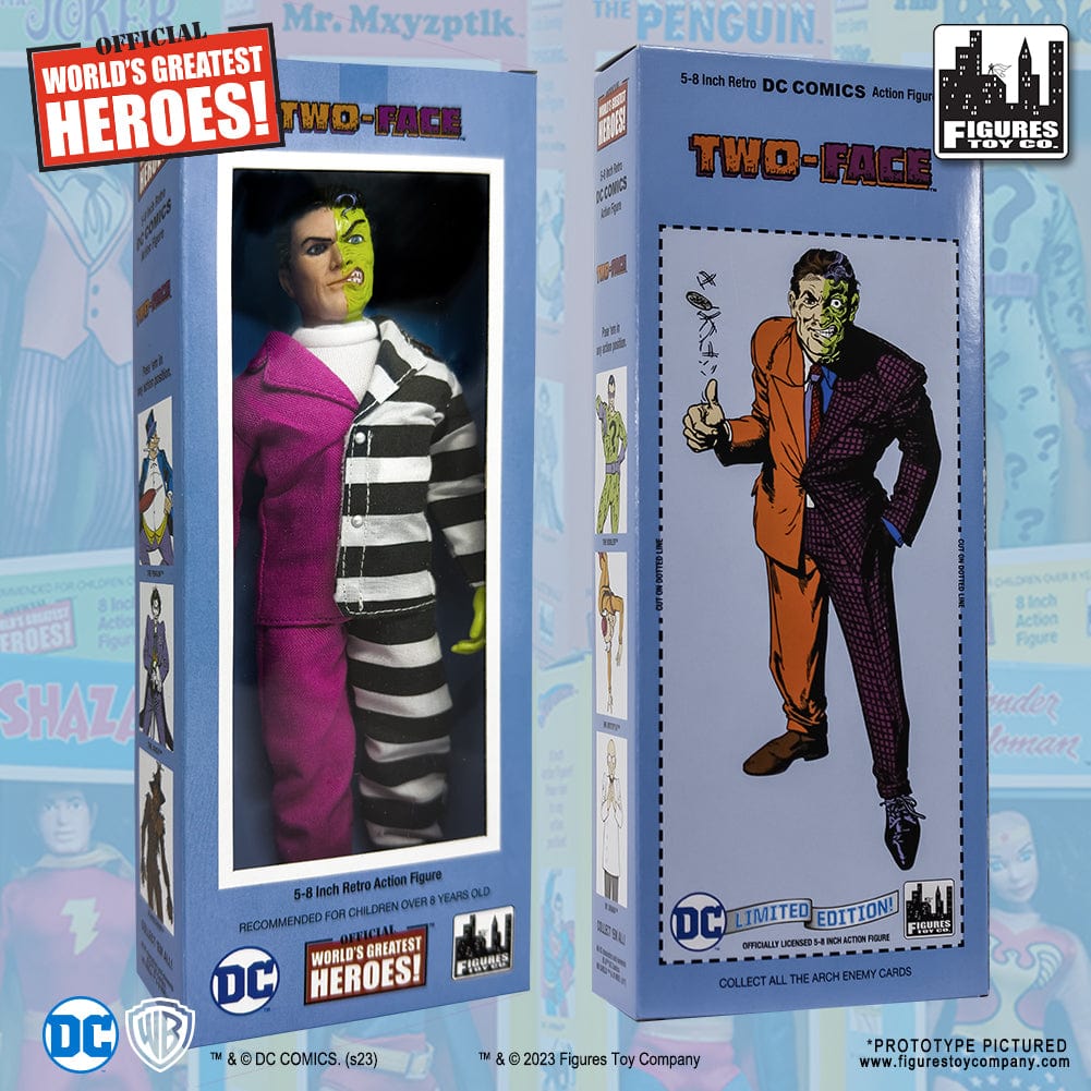 DC Comics Retro Style Boxed 8 Inch Action Figures: Two-Face [Prison Variant]