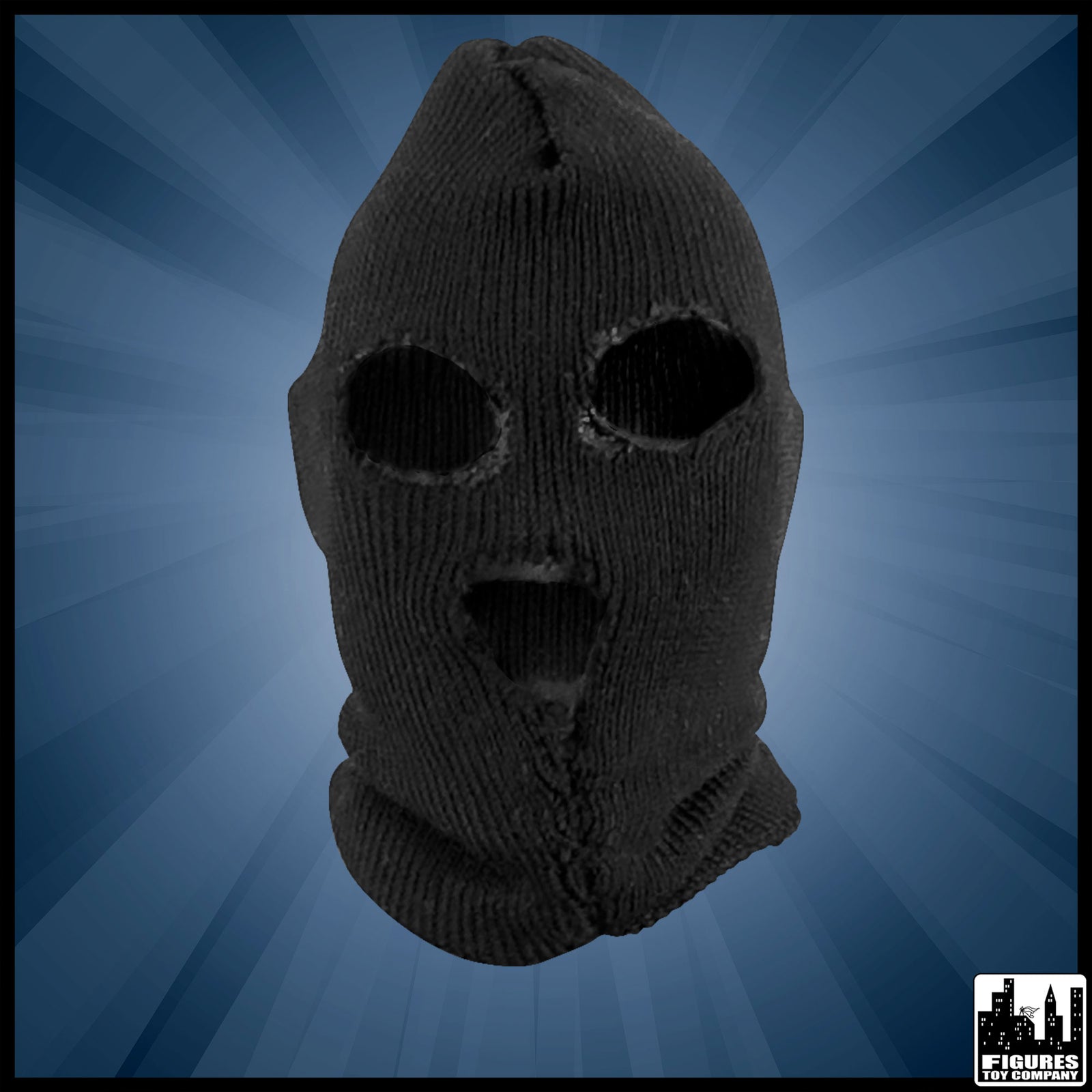 Deluxe Black Figure Mask — product view.