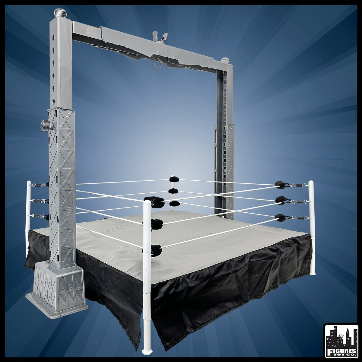 Deluxe Grab The Gear Adjustable Playset with Included Accessories for WWE Wrestling Action Figures