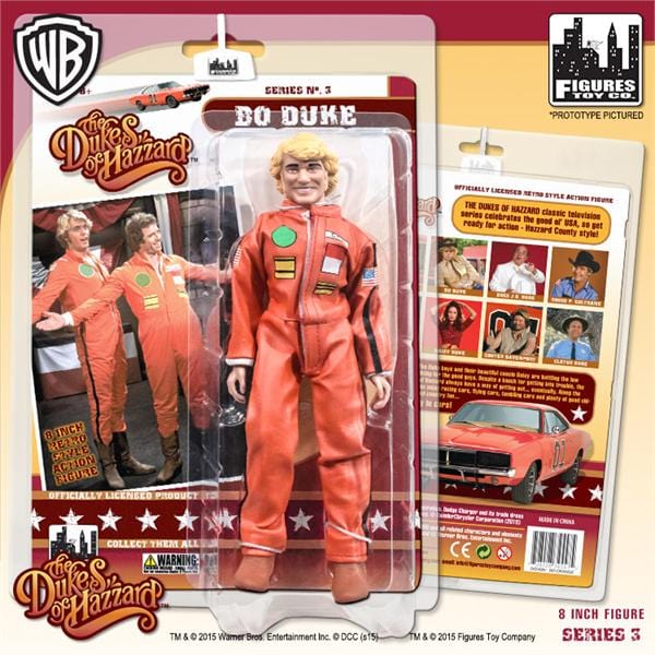 Dukes of Hazard Action Figures Series 3: Bo Duke (Racing Jumpsuit)