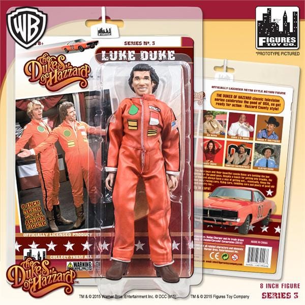 Dukes of Hazard Action Figures Series 3: Luke Duke (Racing Jumpsuit)
