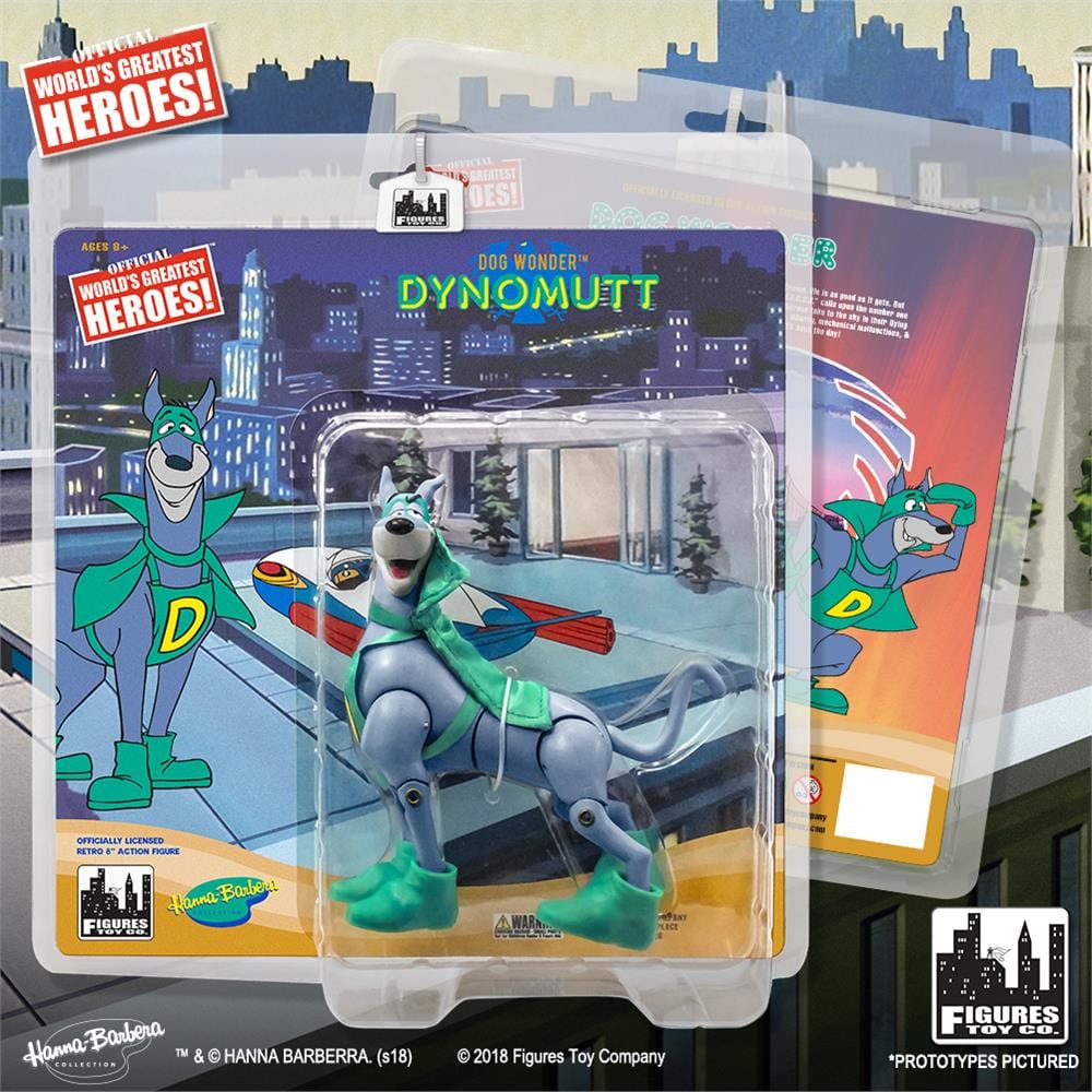 Dynomutt Retro Action Figures Series: Dynomutt [Green Superhero Outfit]