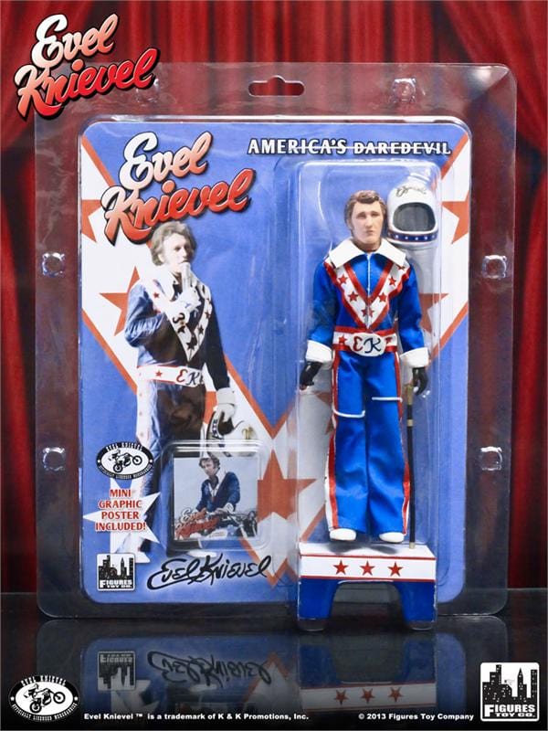 Evel Knievel 8 Inch Action Figures Series 1: Blue Jumpsuit [Original Release]