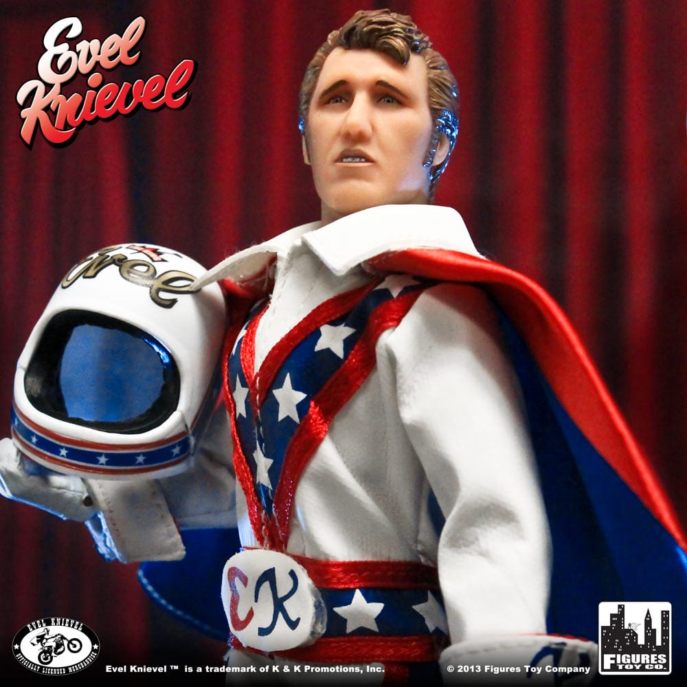 Evel Knievel 8 Inch Action Figures Series 1 Re-Issue: Set of 2 Figures