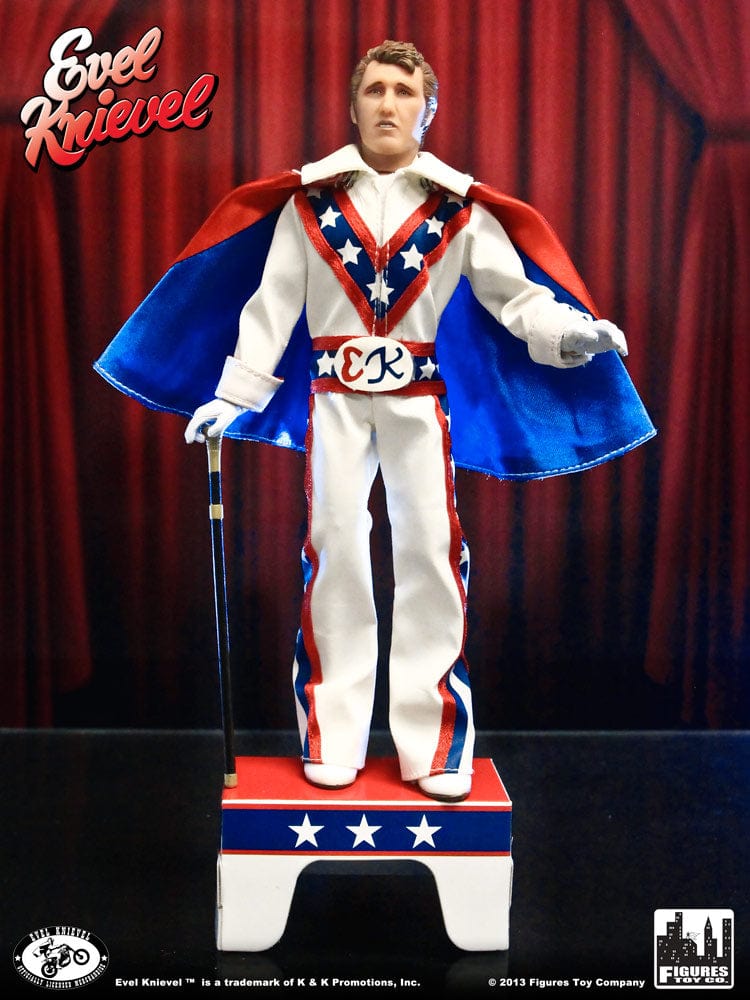 Evel Knievel 8 Inch Action Figures Series 1 Re-Issue: Set of 2 Figures