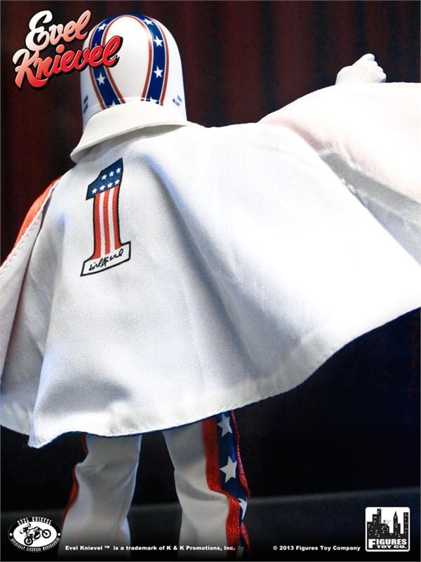 Evel Knievel 8 Inch Action Figures Series 1: White Jumpsuit [Original Release]