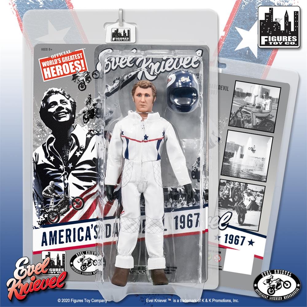Evel Knievel 8 Inch Action Figures Series: Caesars Palace Jumpsuit Variant
